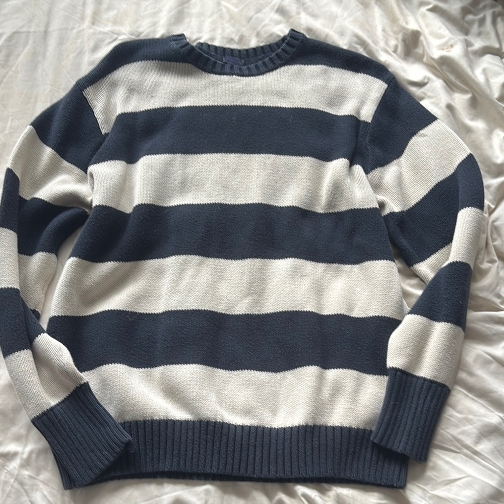 BRIANNA COTTON THICK STRIPE SWEATER